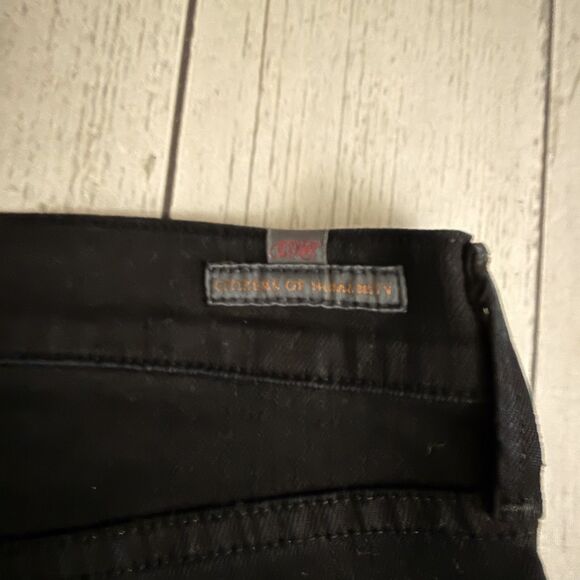 Citizens Of Humanity Women's W32xL34 Black Elson Medium Rise Straight Leg Jeans - Picture 3 of 7